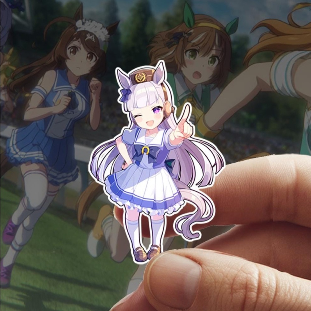 Gold Ship Uma Musume Waterproof Sticker 4x6cm